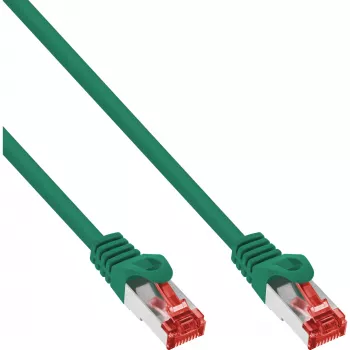 InLine komutācijas kabelis S/FTP PiMF Cat.6 250MHz PVC CCA zaļš 5m