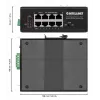 Industriālais slēdzis Intellinet 8 portu gigabitu Ethernet PoE+