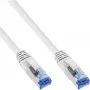 InLine komutācijas kabelis S/FTP PiMF Cat.6A bez halogēna 500 MHz balts 7.5 m