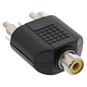Audio adapteris RCA ligzda / 2x RCA spraudnis InLine 99311