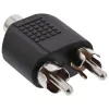 Audio adapteris RCA ligzda / 2x RCA spraudnis InLine 99311