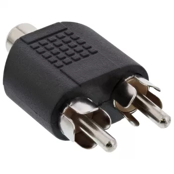 Audio adapteris RCA ligzda / 2x RCA spraudnis InLine 99311