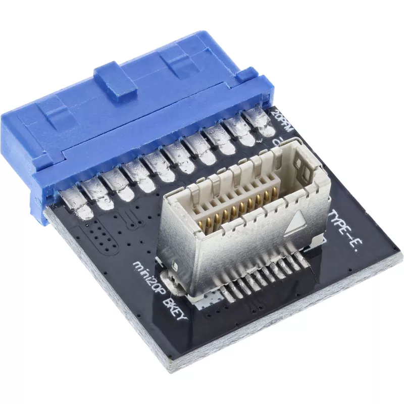 InLine USB 3.0 uz USB 3.1 priekšējā paneļa Key-B adapteris, iekšējais, daudzkrāsains
