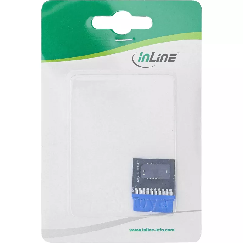 InLine USB 3.0 uz USB 3.1 priekšējā paneļa Key-B adapteris, iekšējais, daudzkrāsains