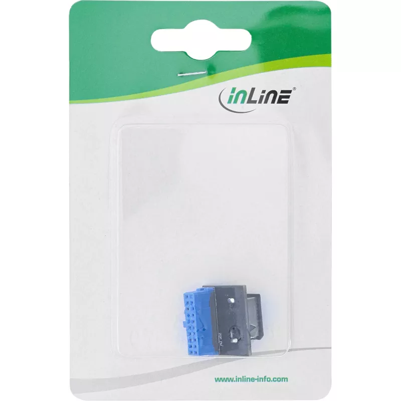 InLine USB 3.0 uz USB 3.1 priekšējā paneļa Key-A adapteris, taisns, iekšējs