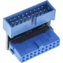 InLine USB 3.0 adapteris iekšējais, vīrišķais / sievišķais staba savienojums, leņķī uz leju