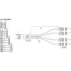 InLine SAS kabelis Mini SAS SFF8087 uz 4x SATA tiešais OCR 0.5m