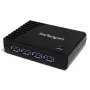 StarTech.com 4 portu melns SuperSpeed USB 3.0 centrmezgls, USB 3.2 Gen 1 (3.1 Gen 1) Type-A, 5000 Mbit/s, melns, barošana, 5 V, 2 A