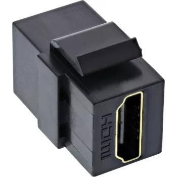 InLine HDMI Keystone ieliekamais modulis, 4K/60Hz, HDMI AF/AF melns