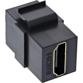 InLine HDMI Keystone ieliekamais modulis, 4K/60Hz, HDMI AF/AF melns