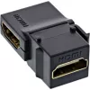 InLine HDMI Keystone Snap-In modulis, 4K/60Hz, HDMI AF/AF leņķveida melns