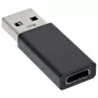 USB 3.2 Gen.2 Adapteris InLine 35810 USB-A spraudnis USB-C sievišķais