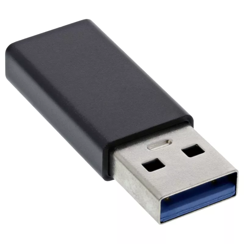USB 3.2 Gen.2 Adapteris InLine 35810 USB-A spraudnis USB-C sievišķais