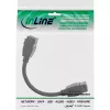 InLine HDMI 2x Keystone kabelis 4K/60Hz, HDMI A ligzda/ligzda, melns, 0,2 m