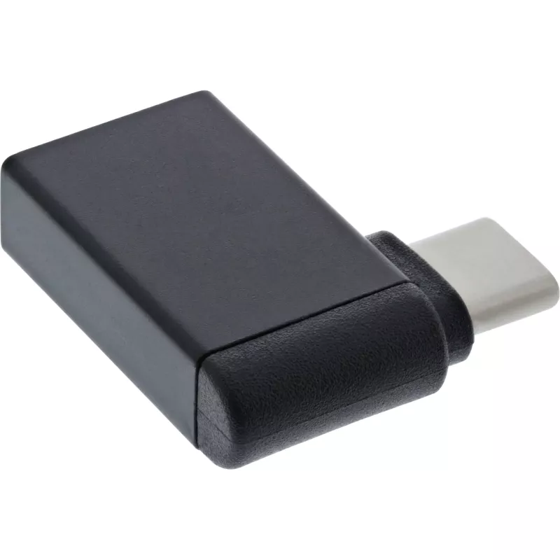 InLine USB 3.2 Gen.2 adapteris, USB-C vīrišķais uz USB-A sievišķo, 90° leņķī, OTG