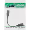 InLine USB 3.2 Gen1 2x keystone adaptera kabelis, 2x USB A keystone ligzda, 0,2 m