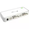 InLine Compact Desktop KVM pārslēgs USB DVI 2 pieslēgvietas + Audio ar kabeļiem 1,2 m
