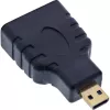InLine HDMI adapteris HDMI A sievišķā / HDMI D vīrišķā, 4K/60Hz, zeltīti kontakti
