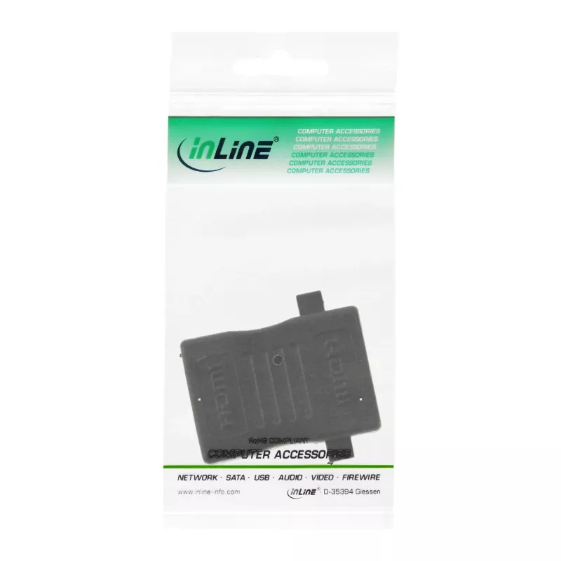 InLine HDMI instalācijas adapteris HDMI A sieviešu / sieviešu zeltīts, 4K2K