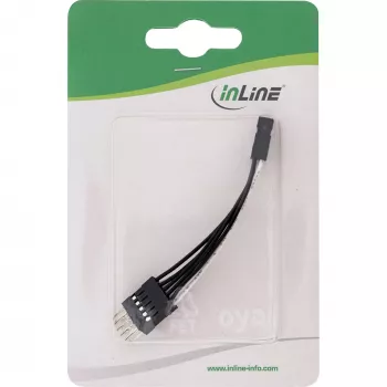 InLine USB iekšējais pagarinātājs 2x 5 Pin male / female tiešs, 0,05 m