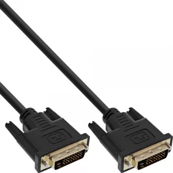 DVI-D kabelis Premium 24+1 vīrišķais / vīrišķais Dual Link apzeltīti kontakti 1m InLine 17771P