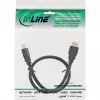 InLine HDMI kabelis, High Speed HDMI kabelis, vīr./vīr., melns, zelta kontakti, 7,5 m