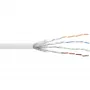 komutācijas kabelis InLine S/FTP PiMF Cat.6 AWG27 PVC CU 100 m, balta