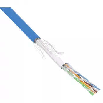 InLine komutācijas kabelis SF/UTP Cat.5e AWG26 CCA PVC zils 100m