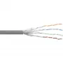 InLine komutācijas kabelis S/FTP PiMF Cat.6 pelēks AWG27 PVC CU 100m