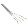InLine komutācijas kabelis S/FTP PiMF Cat.6 pelēks AWG27 PVC CU 100m