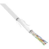 InLine komutācijas kabelis SF/UTP Cat.5e AWG26 CCA PVC balts 100m