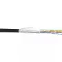 InLine komutācijas kabelis SF/UTP Cat.5e AWG26 CCA PVC melns 100m