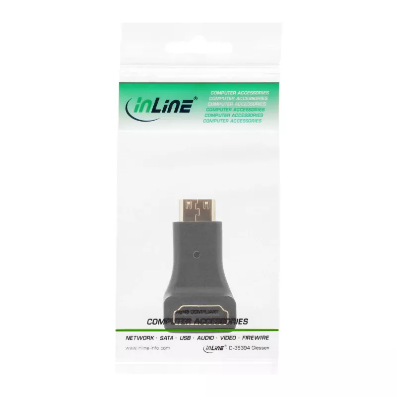 HDMI Adapter Type A female / Type C male leņķveida InLine 17690K