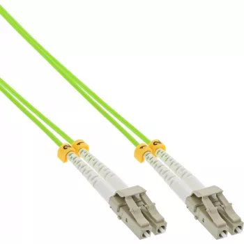 InLine optiskās šķiedras dupleksais kabelis LC/LC 50/125µm OM5 25m