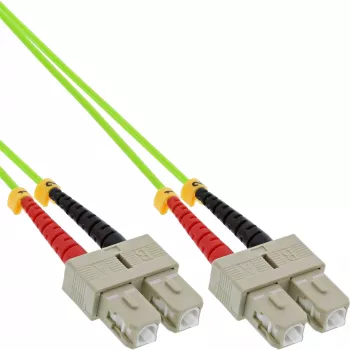 InLine optiskās šķiedras dupleksais kabelis SC/SC 50/125µm OM5 10m