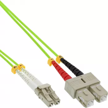 InLine optiskās šķiedras dupleksais kabelis LC/SC 50/125µm OM5 20m