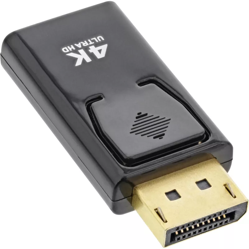 InLine pārveidotājs DisplayPort vīrišķais / HDMI sievišķais, 4K/60Hz, ar audio