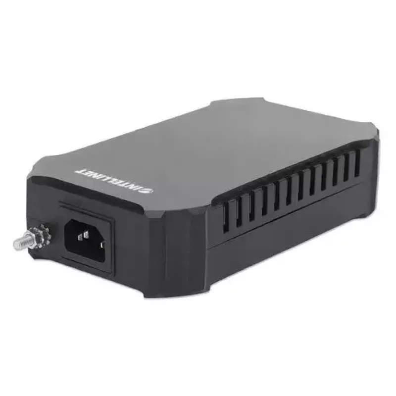 Intellinet 10G PoE++ inžektors 95 W ports, atbilst IEEE 802.3bt (4PPoE) standartam, metāla korpuss, iespēja montēt pie sienas