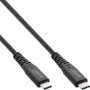 InLine USB4 kabelis, USB-C vīr./vīr., PD 240W, 8K60Hz, TPE melns 1m