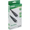 InLine USB4 kabelis, USB-C vīr./vīr., PD 240W, 8K60Hz, TPE melns 1m