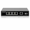Intellinet 5 portu Gigabit Ethernet PoE+ slēdzis ar SFP portu, 91 W jaudas budžets