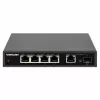 Intellinet 5 portu Gigabit Ethernet PoE+ slēdzis ar SFP portu, 91 W jaudas budžets