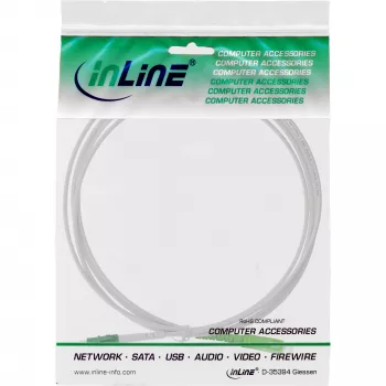 InLine Fiber Optical Simplex Cable, FTTH, LC/APC8° to SC/APC8° 9/125µm OS2 50m
