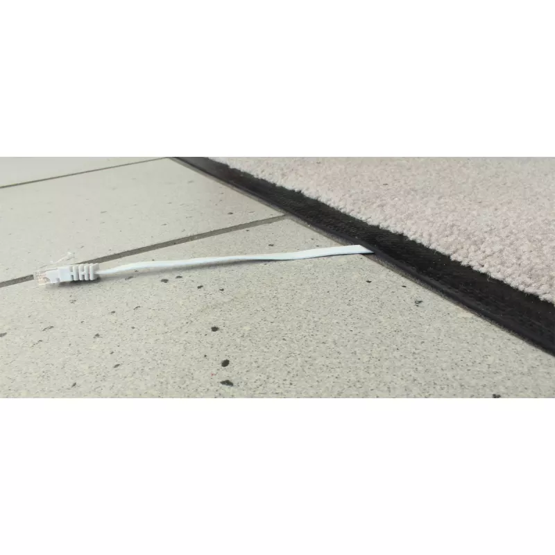 InLine Flat plāns komutācijas kabelis U/UTP Cat.6 Gigabit gatavs balts 5 m