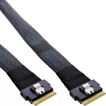 InLine plāns SAS kabelis, SFF-8654 8X uz SFF-8654 8X, 48 Gb/s, 1m