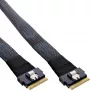 InLine plāns SAS kabelis, SFF-8654 8X uz SFF-8654 8X, 48 Gb/s, 1m