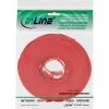 InLine plakans Ultraslim komutācijas kabelis U/UTP Cat.6 Gigabit gatavs, sarkans, 5m
