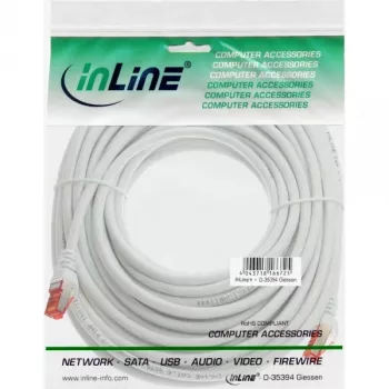 InLine komutācijas kabelis S/FTP PiMF Cat.6 250MHz PVC copper balta 20m