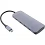 InLine USB 3.2 Gen.2 centrmezgls, 4x USB-C + 3x USB-A, PD 100W, alumīnijs, pelēks