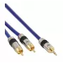 InLine Premium audio kabelis 2x RCA vīrišķā / 3,5 mm vīrišķā, zeltīti kontakti, 7 m